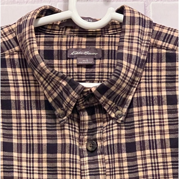 EDDIE BAUER relaxed fit Long sleeve men shirt/size L - Picture 2 of 8